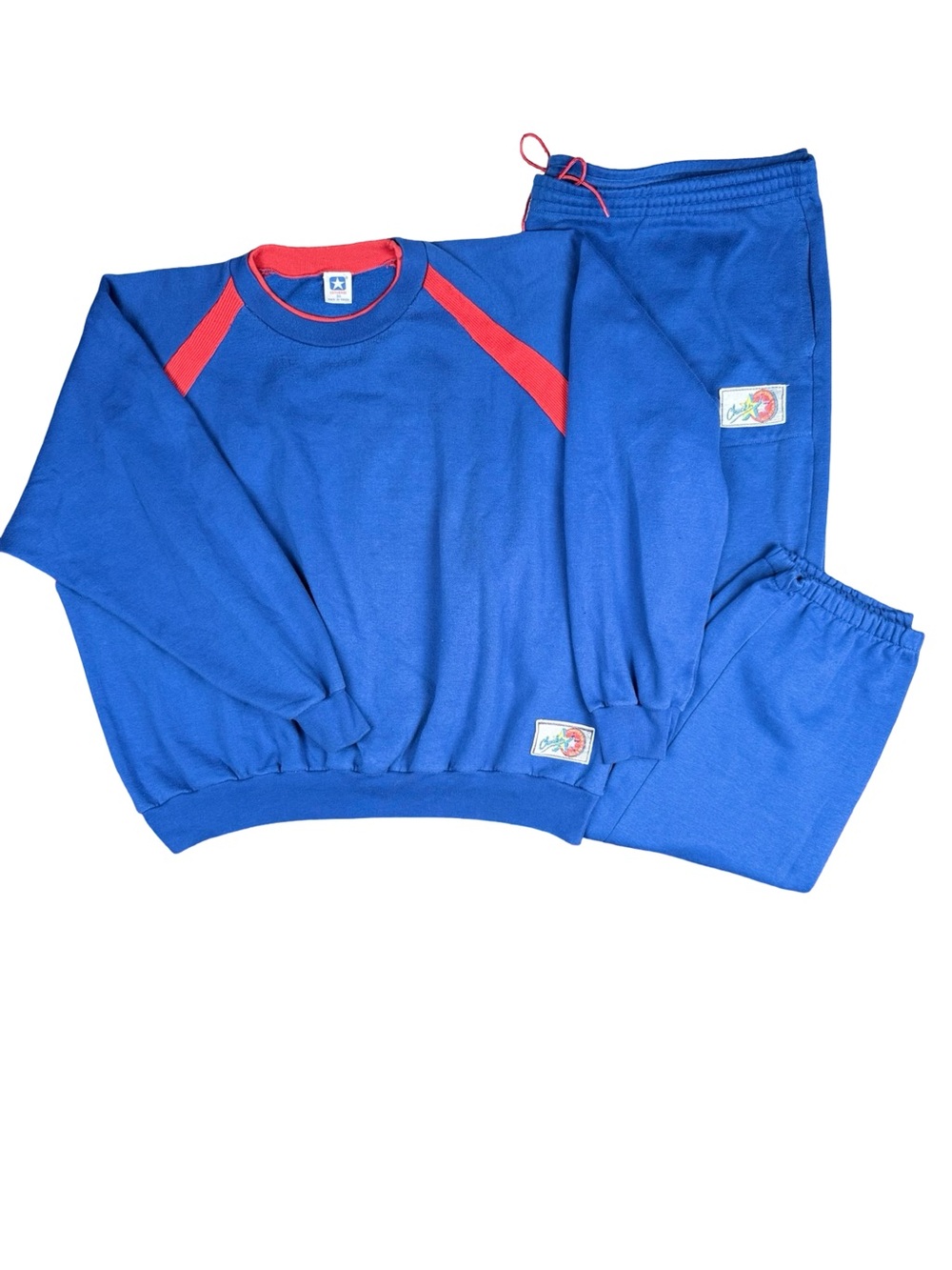 Vintage 90s Converse Chuck Taylor Tracksuit‎ Set Blue Red 3X 1X